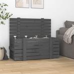 vidaXL Opbergbox 91x40,5x42 cm massief grenenhout grijs, Huis en Inrichting, Woonaccessoires | Kisten, Verzenden, Nieuw