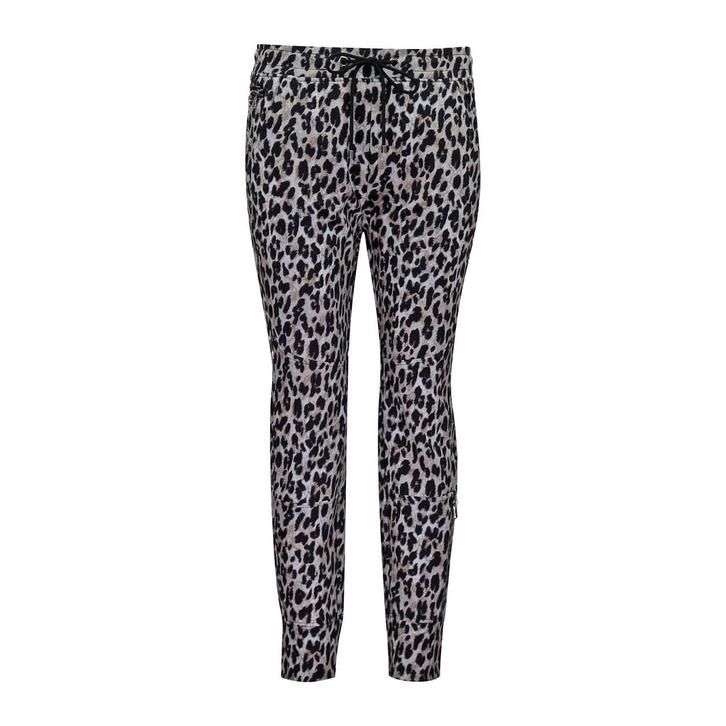 MAC • Jogger zip broek in luipaard • 36, Kleding | Dames, Broeken en Pantalons, Zwart, Nieuw, Maat 36 (S), Verzenden