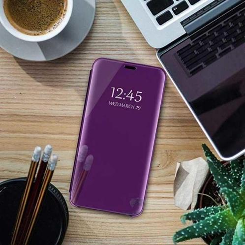 Oppo Find X2 Smart Spiegel Flip Case Cover Hoesje Paars, Telecommunicatie, Mobiele telefoons | Hoesjes en Frontjes | Overige merken