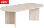 Hoppa! ASHOP-STO-1103TT Salontafel Travertijn van 70 voor 39, Overige materialen, 100 tot 150 cm, Nieuw, Minder dan 50 cm