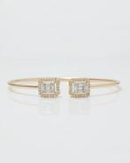 Manchetarmband - 14 karaat Geel goud - 0.85ct. tw. Diamant