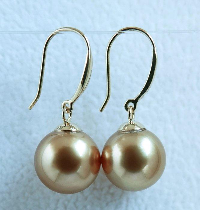 Oorbellen - 18 karaat Geel goud Parel - 24K verzadiging,, Sieraden, Tassen en Uiterlijk, Oorbellen