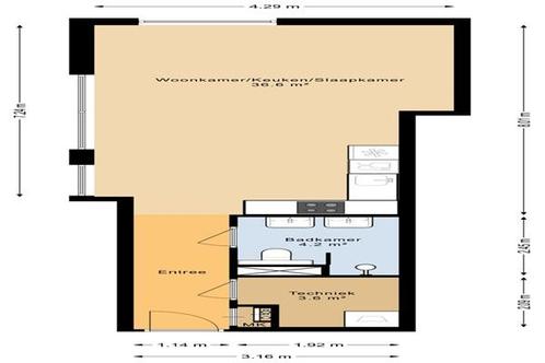 Studio Haven in Lisse, Huizen en Kamers, Kamers te huur, Minder dan 20 m², Overige regio's