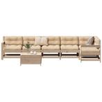 vidaXL 7-delige Loungeset massief grenenhout, Tuin en Terras, Verzenden, Nieuw, Loungeset