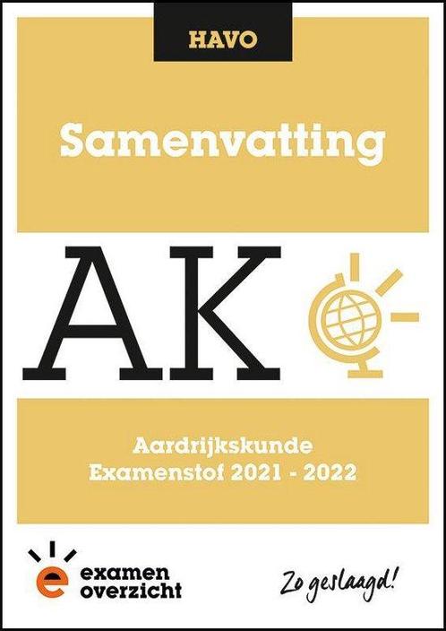 Samenvatting Aardrijkskunde HAVO, 9789493190788, Boeken, Studieboeken en Cursussen, Zo goed als nieuw, Verzenden