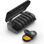 GEASY Pillendoos 7 Dagen – 2 Vakken – Zwart –, Verzenden