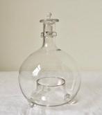 Fles - antieke wespenvanger in mondgeblazen glas