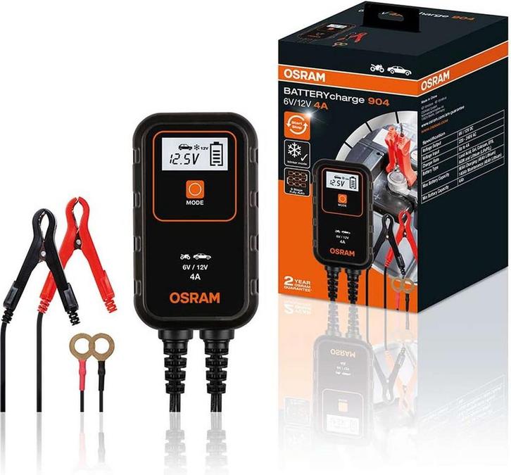 Osram BATTERY Charge 904 Acculader, Auto diversen, Auto-accessoires, Nieuw, Ophalen of Verzenden