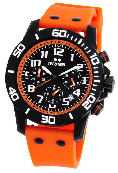 TW Steel CA2 Carbon chronograaf horloge 44 mm, Sieraden, Tassen en Uiterlijk, Horloges | Heren, Kunststof, Nieuw, Kunststof, Overige merken