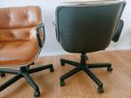 Knoll - Charles Pollock - Stoel (2) - Leder, Staal, Antiek en Kunst, Antiek | Meubels | Stoelen en Banken