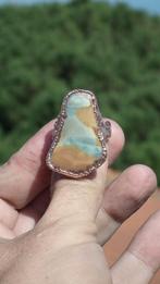 Electroformed Koperen Polychrome Jasper ring nu 24.95 EUR !!, Verzenden, Mineraal