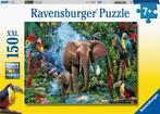 Olifanten in de Jungle Puzzel (150 XXL stukjes) |, Nieuw, Verzenden