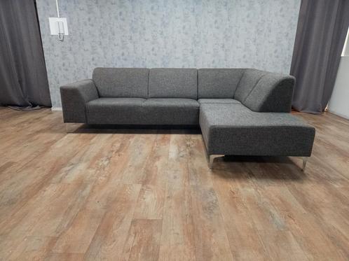 Mooi Antraciet Hoekbank, Huis en Inrichting, Banken | Bankstellen, 250 tot 300 cm, 150 cm of meer, Hoekbank, Zo goed als nieuw