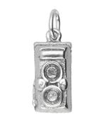 Zilveren Fotocamera ketting hanger - antiek, Nieuw, Verzenden