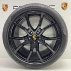 Porsche Cayenne E3 21 Exclusive Design Uni zwart met banden, 315 mm, 21 inch, Banden en Velgen, Gebruikt