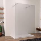 Lacus Douchewand Filicudi Helder Glas | Vrijstaand | Chroom, Doe-het-zelf en Verbouw, Ophalen of Verzenden, Nieuw, Chroom, Douche