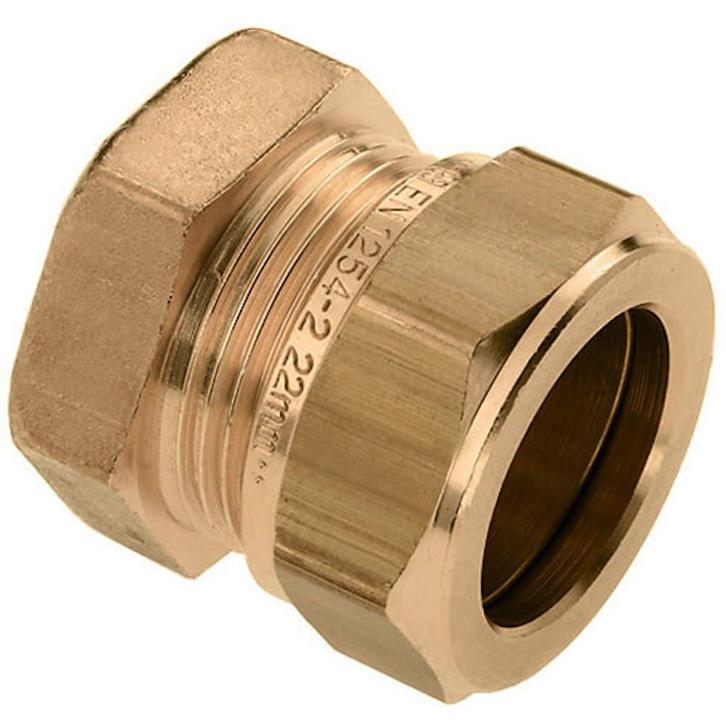 BONFIX messing knelkoppeling eindkoppeling 15, Doe-het-zelf en Verbouw, Buizen en Afvoer, Nieuw, Ophalen of Verzenden