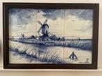 Tegel - Hollands landschap met molens - 1960-1970 -, Antiek en Kunst, Antiek | Glas en Kristal