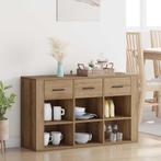 vidaXL Dressoir met lade Artisan Eiken 100 x 30 x 59,5 cm, Verzenden, Nieuw, Overige houtsoorten, Minder dan 50 cm