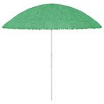vidaXL Strandparasol Hawaï 300 cm groen, Tuin en Terras, Verzenden, Nieuw, 2 tot 3 meter, Strandparasol
