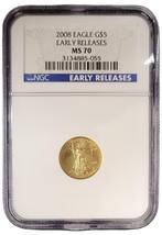 Gouden American Eagle 1/10 oz 2008 NGC MS70 gecertificeerd, Postzegels en Munten, Munten | Amerika, Verzenden, Midden-Amerika