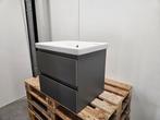 Badmeubel 60 x 46 cm mat grijs met keramische wastafel met, Ophalen of Verzenden, Nieuw, Bad