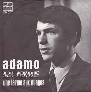vinyl single 7 inch - Adamo - Le Neon / Une Larme Aux Nuages, Cd's en Dvd's, Vinyl Singles, Zo goed als nieuw, Verzenden