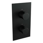 Inbouwthermostaat Compleet Brauer Black Carving 3-weg Mat, Ophalen of Verzenden, Nieuw, Kraan