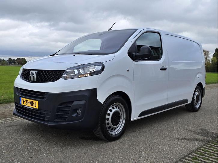 Fiat Scudo 2.0 MultiJet L2 H1, Auto's, Bestelauto's, Onderhoudsboekje, Lease, Zwart, Automaat, Financial lease, Wit, Fiat, Stof