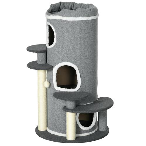 TRUUSK Katten Krabton 99 Cm Speelton Met Kattenbed, Speelbal, Dieren en Toebehoren, Katten-accessoires, Nieuw, Verzenden