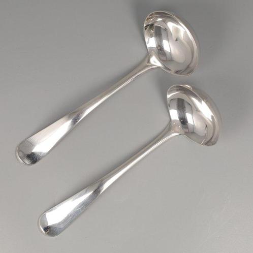 van Kempen & Begeer Hollands Glad - Juslepel (2) - .835, Antiek en Kunst, Antiek | Goud en Zilver