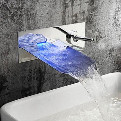 Watervalkraan Muro LED inbouw, Doe-het-zelf en Verbouw, Sanitair, Nieuw, Verzenden