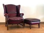 Muylaert - Fauteuil (2) - Leder - Rood leren Chesterfield, Antiek en Kunst, Curiosa en Brocante