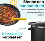 2dekans | MOA Slowcooker Digitaal - 6,5 liter - Zwart - BPA, Diversen, Ophalen of Verzenden