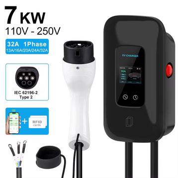 Bar2Charge Laadpaal 7kW – 1-Fase – Type 2 – 5m Kabel – App beschikbaar voor biedingen