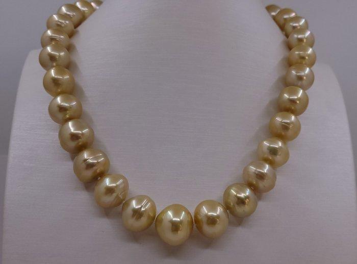 Halsketting - 14 karaat Geel goud, PSL Gecertificeerde, Sieraden, Tassen en Uiterlijk, Kettingen