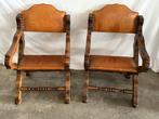 Fauteuil (2) - Walnoot - Ottomaanse fauteuil