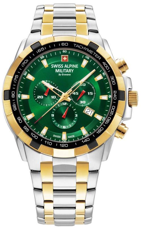 Swiss Alpine Military 7043.9144 Starfighter horloge 46 mm, Sieraden, Tassen en Uiterlijk, Horloges | Heren, Staal, Nieuw, Staal
