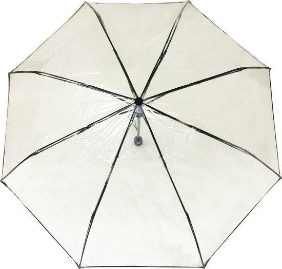 Smati Transparant Basic Paraplu - Transparant - Opvouwbaar -, Tuin en Terras, Partytenten, Verzenden