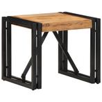 vidaXL Salontafel 40x40x35 cm massief acaciahout, 50 tot 100 cm, Verzenden, Vierkant, Nieuw