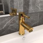 vidaXL Wastafelkraan 130x176 mm goudkleurig, Verzenden, Nieuw
