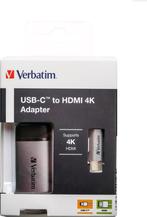 Verbatim 49143 USB-C Adapter [1x USB-C stekker - 1x, Computers en Software, Monitoren, Nieuw, Verzenden