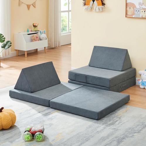 Speelbank Norhulta 5-delig kinderbank 120x66x45,5 cm grijs [, Kinderen en Baby's, Kinderkamer | Bedden, Verzenden