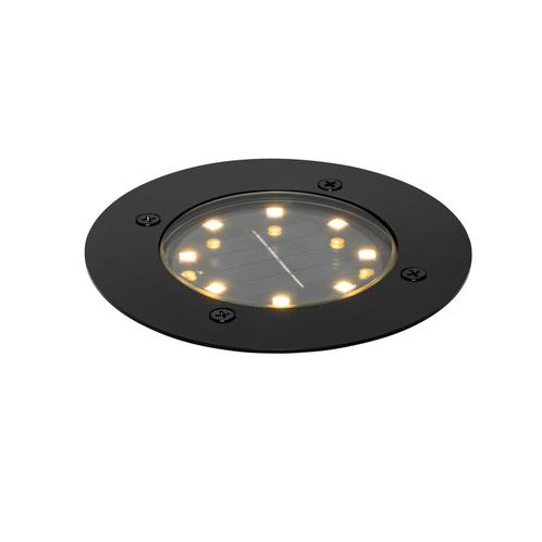 Moderne grondspot zwart incl. LED IP65 Solar - Terry, Tuin en Terras, Buitenverlichting, Nieuw