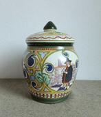 Ivora - Tabakspot - Aardewerk - Gouda plateel dekselpot, Antiek en Kunst