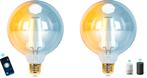 E27 LED lamp - Dimbaar - Filament lamp - 6W - 2 stuks - Aigo, Verzenden, Zo goed als nieuw