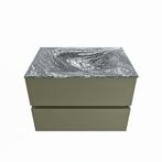 MONDIAZ VICA-DLUX 70cm badmeubel onderkast Army 2 lades., Ophalen of Verzenden, Nieuw, Bad