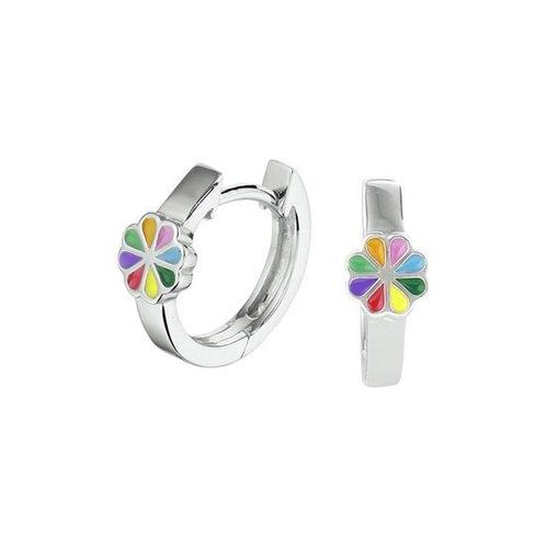 Yep! klapoorringen bloem - 12.5 mm - Zilver, Sieraden, Tassen en Uiterlijk, Oorbellen, Verzenden