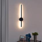 Moderne wandlamp zwart 60cm incl. LED dimbaar - Clockwise, Huis en Inrichting, Lampen | Wandlampen, Nieuw, Overige materialen