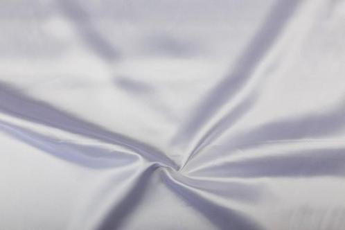 Satijn stof wit - Glanzende stof 50m op rol, Hobby en Vrije tijd, Stoffen en Lappen, 200 cm of meer, Nieuw, 120 cm of meer, Polyester